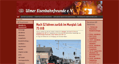 Desktop Screenshot of historischer-dampfzug.de