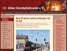 Tablet Screenshot of historischer-dampfzug.de
